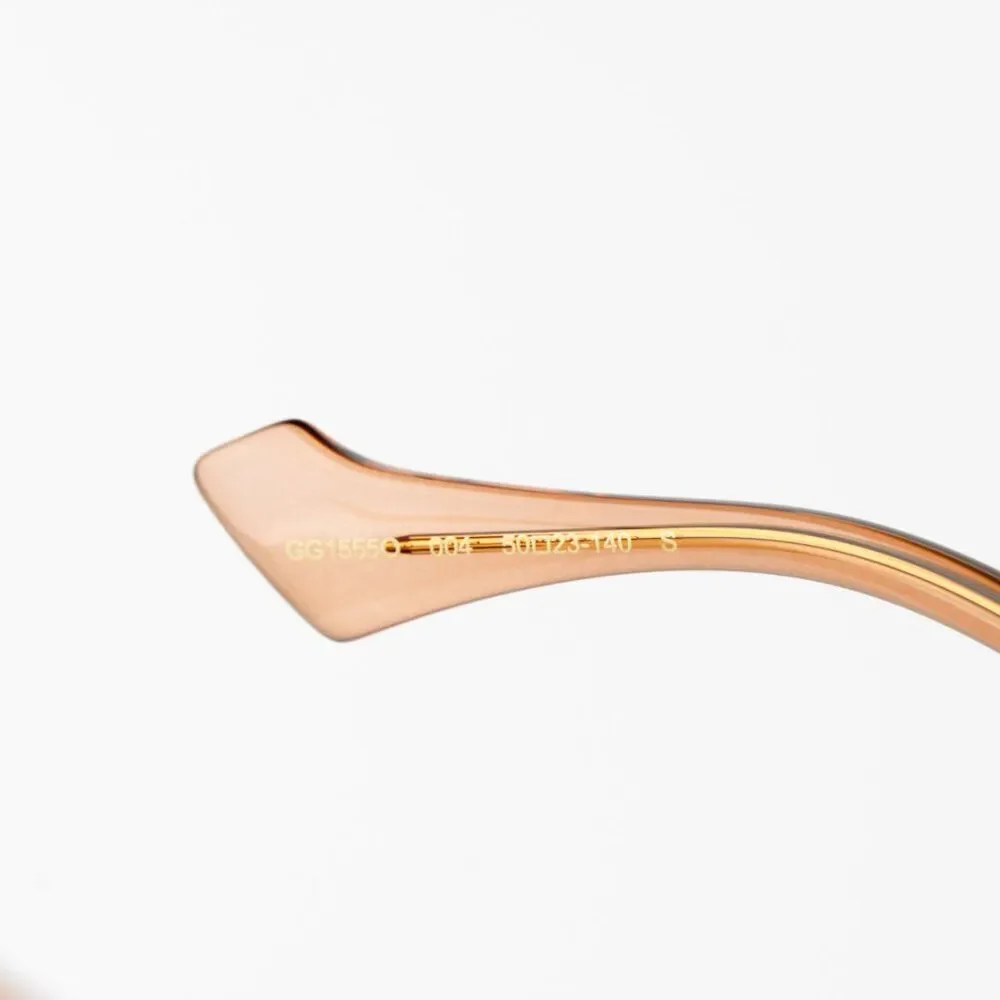 NEW Gucci GG1555O 004 Brown Women Cat Eye Eyeglasses GG 1555O